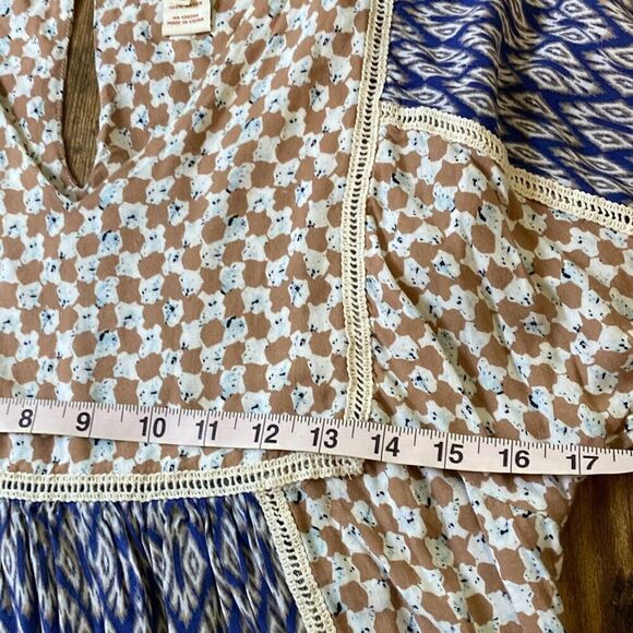 Sundance boho hippie peasant dress XS short & sweet patchwork - Picture 9 of 10